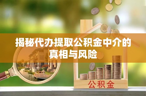 河南揭秘代办提取公积金中介的真相与风险