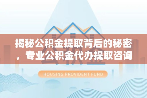 南京揭秘公积金提取背后的秘密，专业公积金代办提取咨询服务的价值
