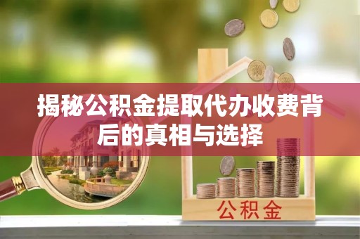 眉山揭秘公积金提取代办收费背后的真相与选择
