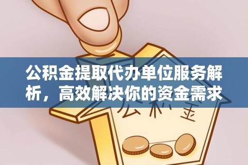 广元公积金提取代办单位服务解析，高效解决你的资金需求