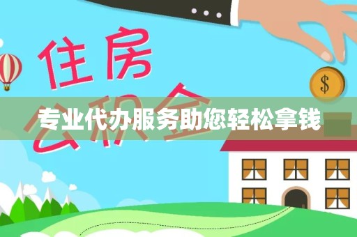 驻马店专业代办服务助您轻松拿钱